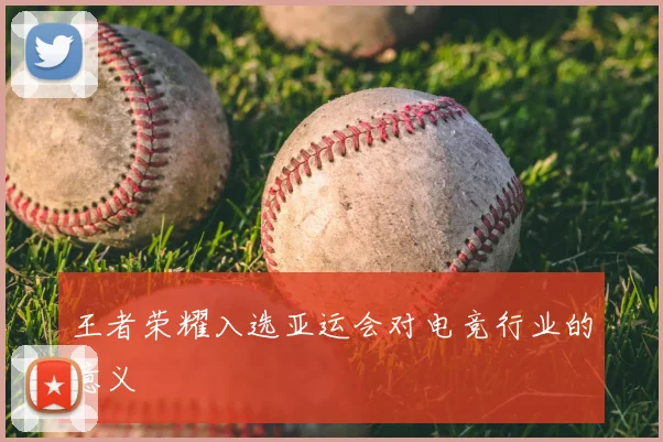 王者荣耀入选亚运会对电竞行业的意义